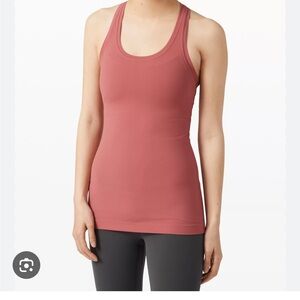 lululemon athletica Women's Pink Racerback Top - Cool Nulu Tank